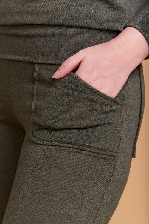CALÇA PALA VIRADA VERDE MILITAR