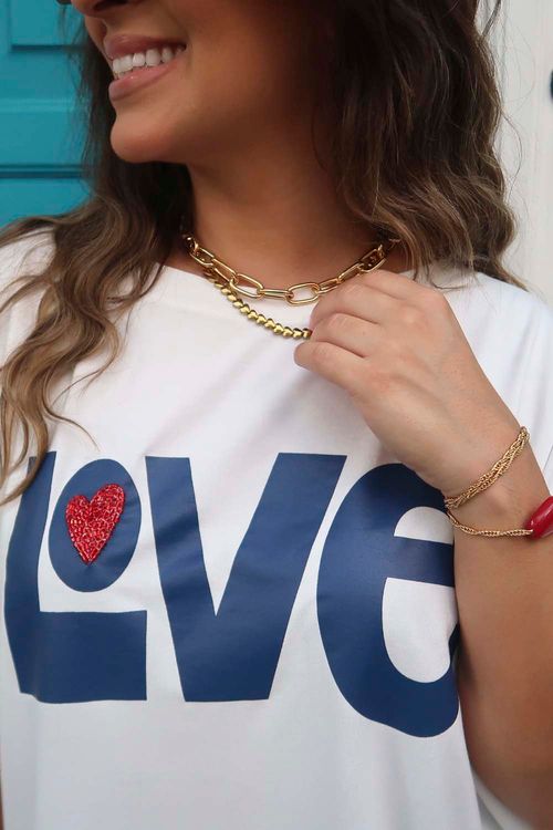 CAMISETA MAYA LOVE OFF WHITE