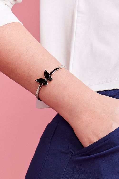 BRACELETE BORBOLETA PRATA