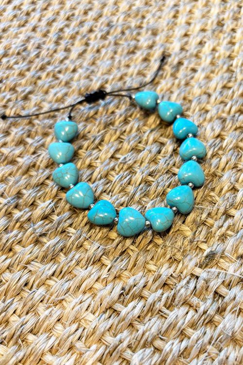 PULSEIRA CORAÇÕES TURQUESA