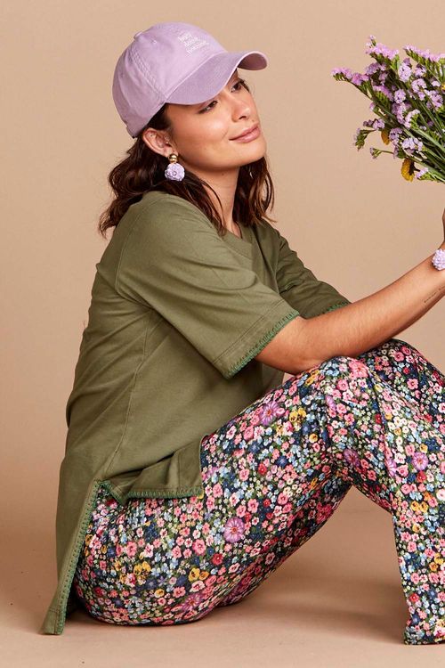 CAMISETA OVERSIZED ALGODÃO VERDE