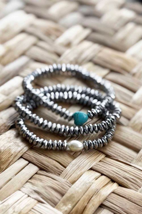 KIT 3 PULSEIRAS LUNA PRATA
