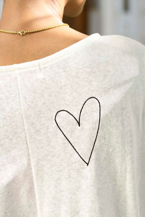 CAMISETA YARA OFF WHITE