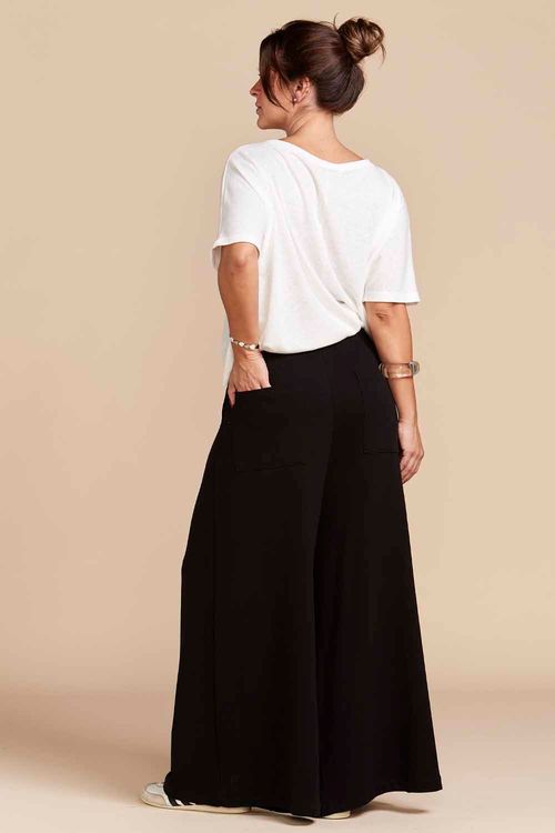 CALÇA PANTALONA MOLETOM PRETA