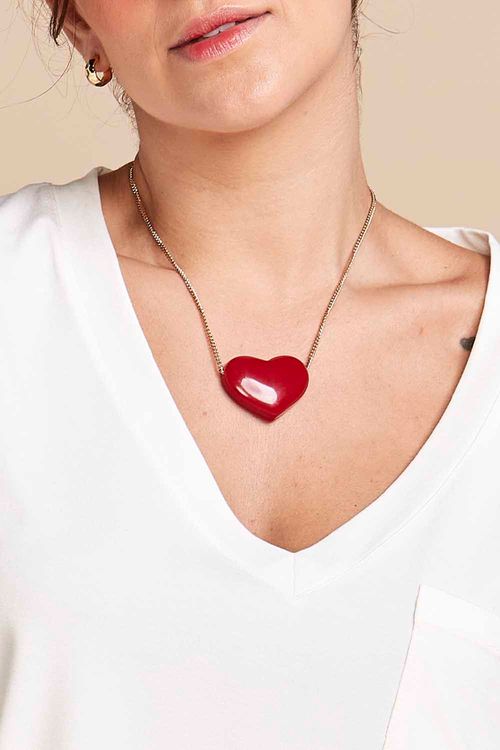 CHOKER AMOUR VERMELHO