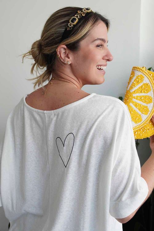 CAMISETA YARA OFF WHITE