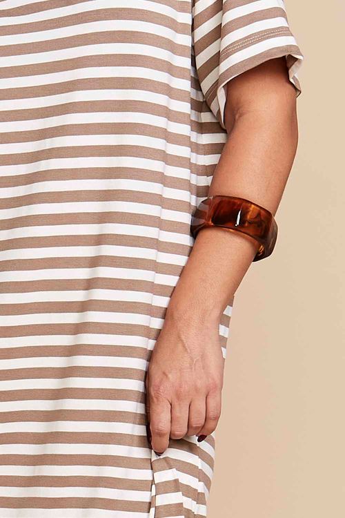 BRACELETE DE RESINA CARAMELO