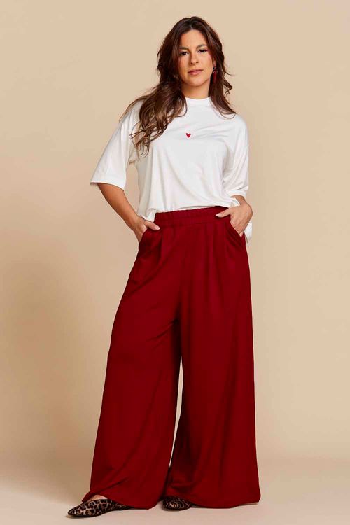 CALÇA PANTALONA MOLETOM VINHO