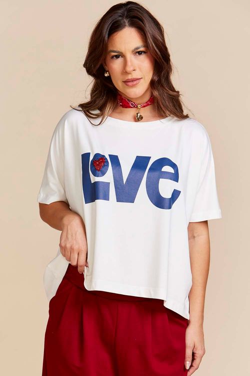CAMISETA MAYA LOVE OFF WHITE