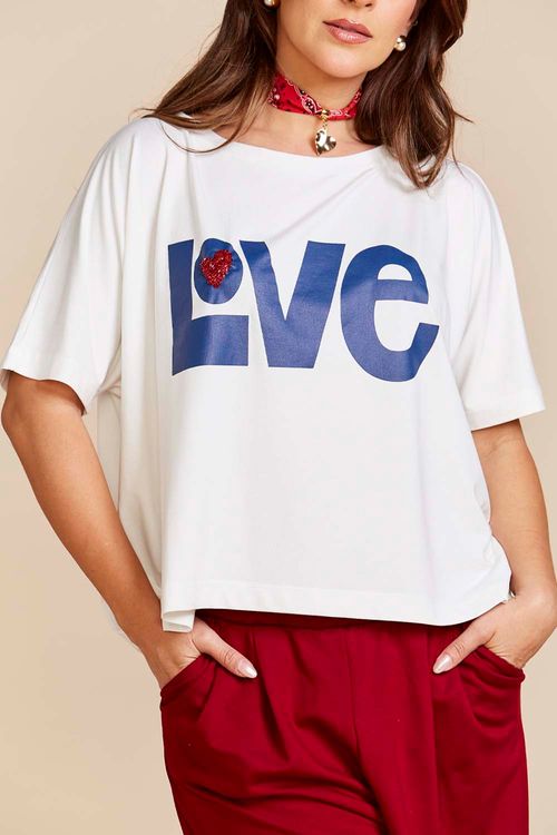CAMISETA MAYA LOVE OFF WHITE