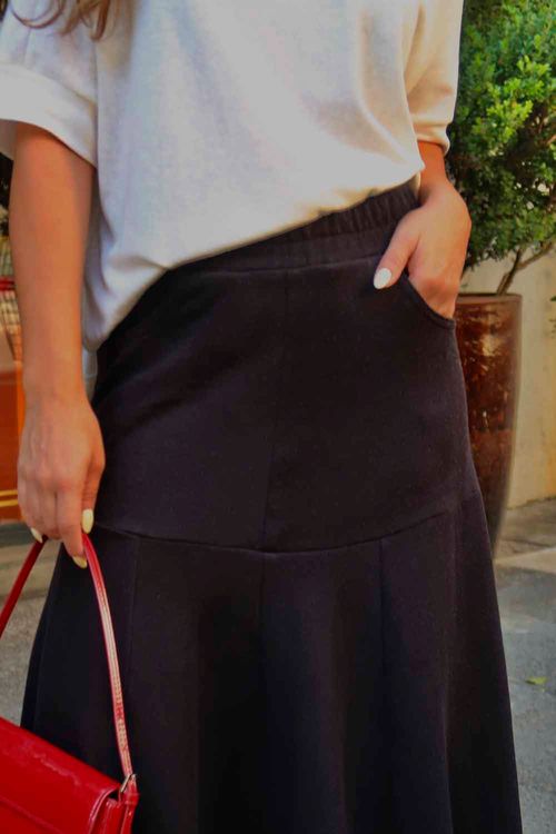 SAIA MIDI RUSTIC PRETA