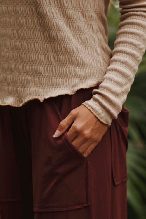 CAMISETA RENATA MANGA LONGA CAPUCCINO