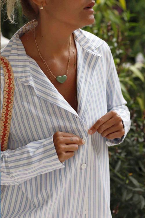 CAMISA CHIARA LISTRADA AZUL