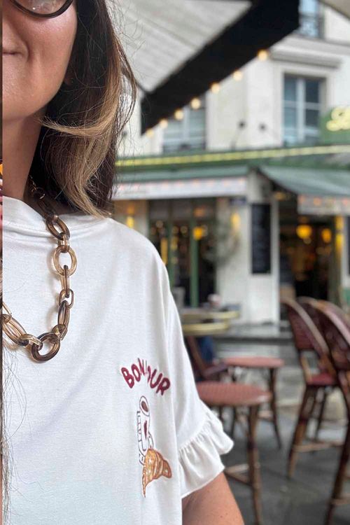 CAMISETA VALENTINA BORDADA BONJOUR