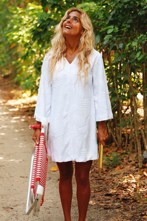 VESTIDO HELO ATOALHADO BRANCO
