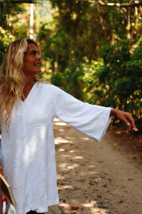 VESTIDO HELO ATOALHADO BRANCO