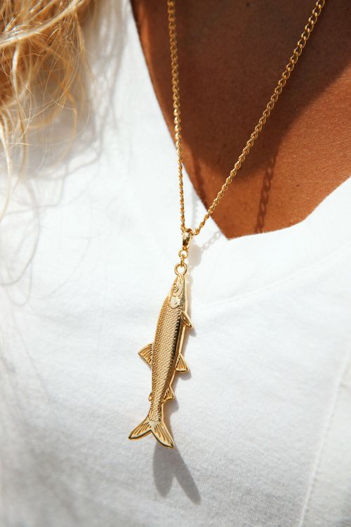 COLAR SARDINHA DOURADO